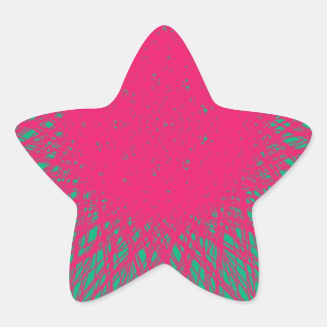 pinky abstract star sticker (Front)