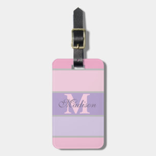 pinky and purple pastel iPhone / iPad case Luggage Tag
