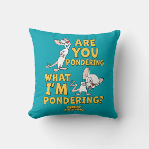 Pinky and the Brain   Are You Pondering? Throw Pillow