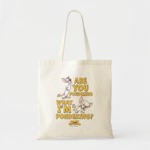 Pinky and the Brain Are You Pondering? Tote Bag