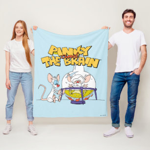 Pinky and the Brain   Laboratory Science Fleece Blanket