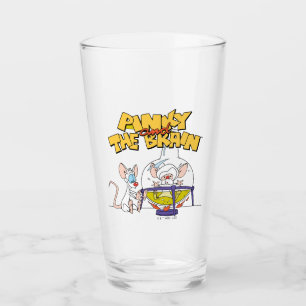Pinky and the Brain Laboratory Science Glass