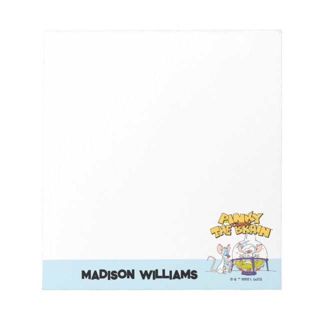 Pinky and the Brain | Laboratory Science Notepad (Front)