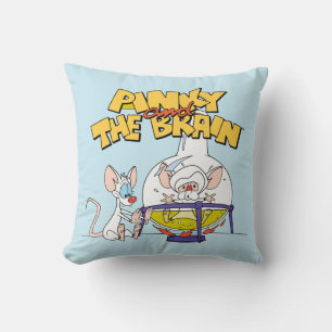 Pinky and the Brain Laboratory Science Throw Pillow