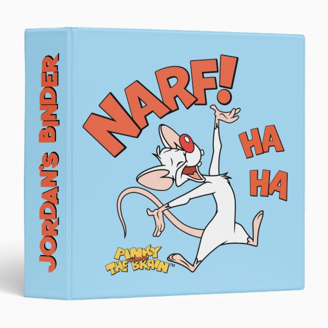 Pinky and the Brain | Pinky "Narf!" Binder (Front/Spine)