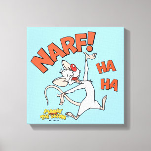Pinky and the Brain   Pinky "Narf!" Canvas Print