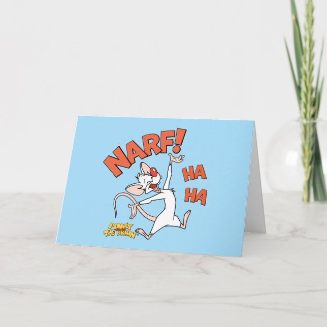 Pinky and the Brain | Pinky "Narf!" Card (Front)