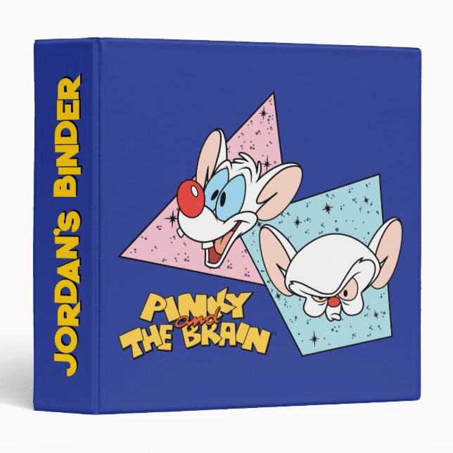 Pinky and the Brain | Retro Character Graphics Binder (Front/Spine)