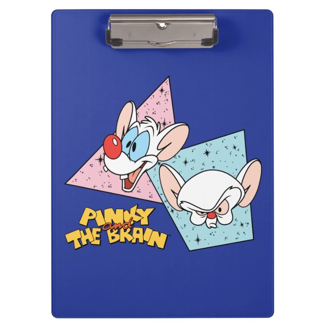 Pinky and the Brain | Retro Character Graphics Clipboard (Front)