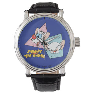 Pinky and the Brain Retro Character Graphics Watch