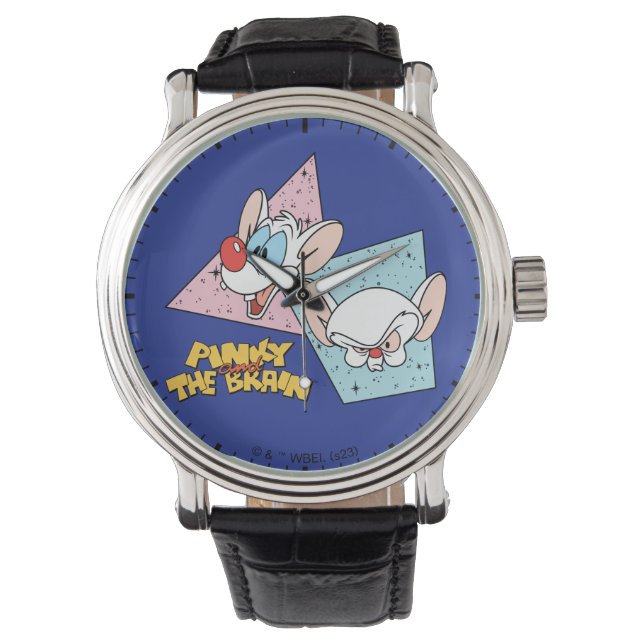 Pinky and the Brain | Retro Character Graphics Watch (Front)