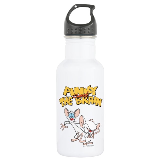 Pinky and the Brain | Show Logo 532 Ml Water Bottle (Front)