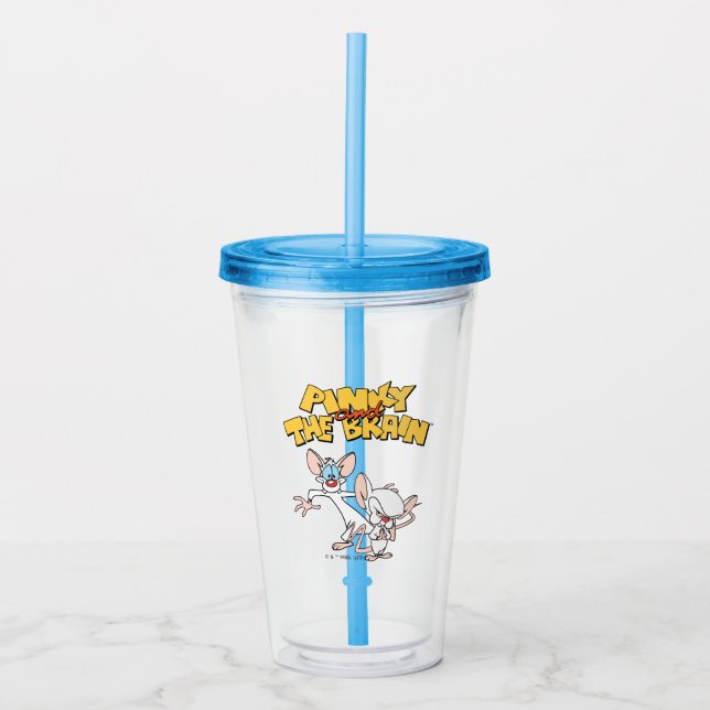Pinky and the Brain | Show Logo Acrylic Tumbler (Front)
