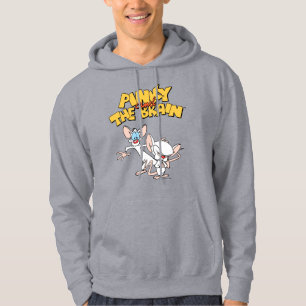 Pinky and the Brain   Show Logo Hoodie