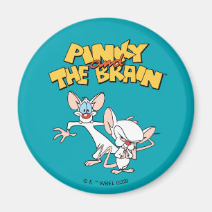 Pinky and the Brain Show Logo Magnet