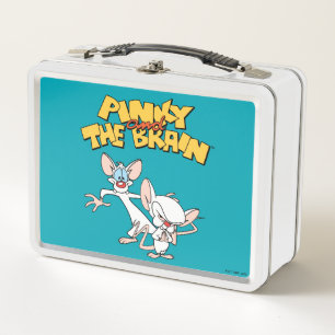 Pinky and the Brain Show Logo Metal Lunch Box