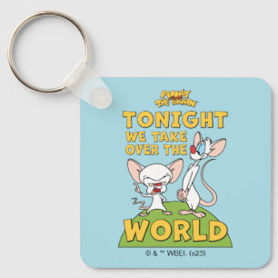Pinky and the Brain   Take Over The World Keychain