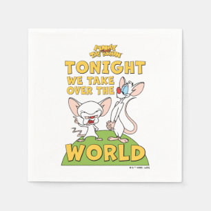 Pinky and the Brain   Take Over The World Napkin