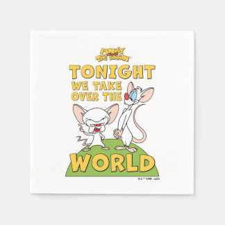 Pinky and the Brain | Take Over The World Napkin