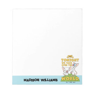 Pinky and the Brain   Take Over The World Notepad