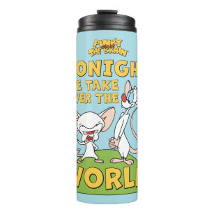 Pinky and the Brain   Take Over The World Thermal Tumbler