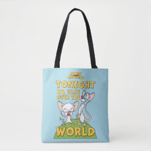 Pinky and the Brain   Take Over The World Tote Bag