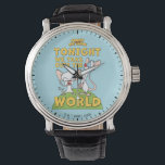 Pinky and the Brain | Take Over The World Watch<br><div class="desc">Check out this fun Pinky and the Brain graphic with the iconic line "Tonight we take over the world".</div>