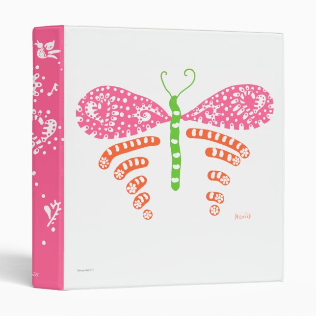 pinky butterfly binder (Front/Spine)