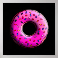 Pinky Donut with colorful sprinkles + your ideas