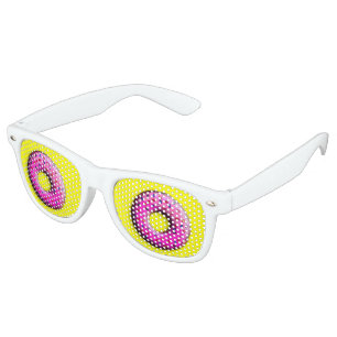 Pinky Donut with colorful sprinkles + your ideas Retro Sunglasses