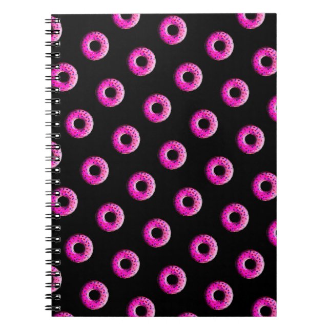 Pinky Doughnut - colourful sprinkles 1 Notebook (Front)