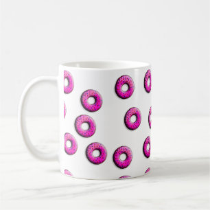 Pinky Doughnut with colourful sprinkles + your ide Coffee Mug