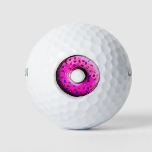 Pinky Doughnut with colourful sprinkles + your ide Golf Balls