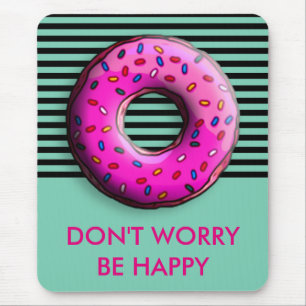 Pinky Doughnut with colourful sprinkles + your Mouse Pad