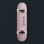 Pinky Glitter Skateboard<br><div class="desc">Easily personalize this custom pink faux glitter skateboard deck. A great gift for for any girl skater. NOT ACTUAL GLITTER</div>