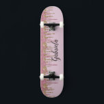 Pinky Glitter Skateboard<br><div class="desc">Easily personalize this custom pink faux glitter skateboard deck. A great gift for for any girl skater. NOT ACTUAL GLITTER</div>
