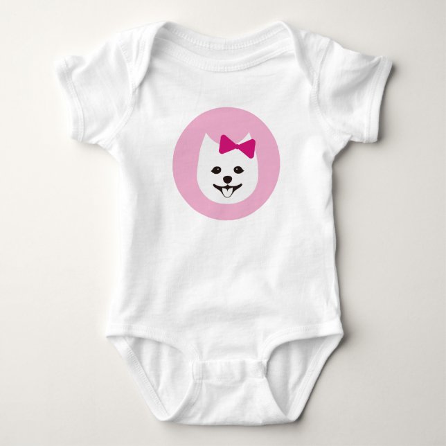 Pinky Ms.Q Baby Bodysuit (Front)