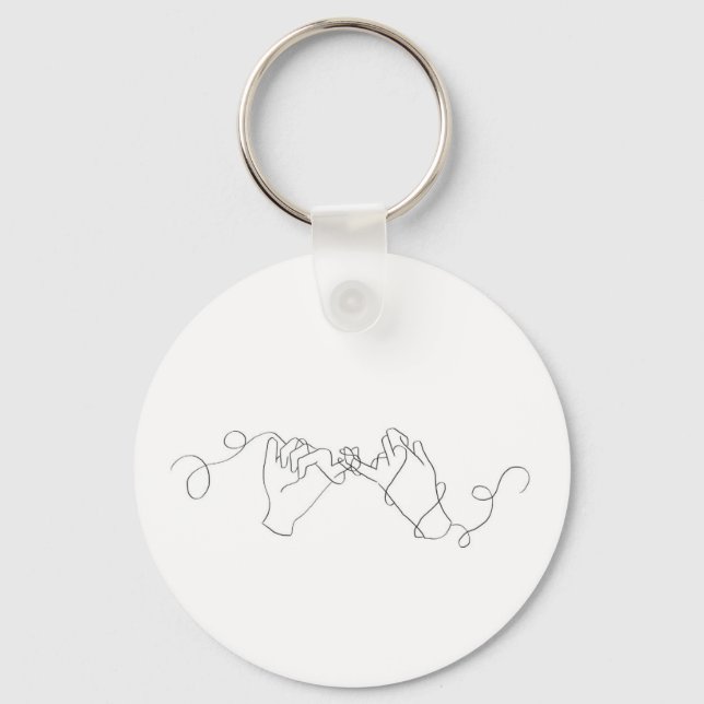 pinky promise keychain (Front)
