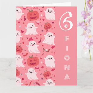 Pinky pumpkin Ghostly Surprise Card