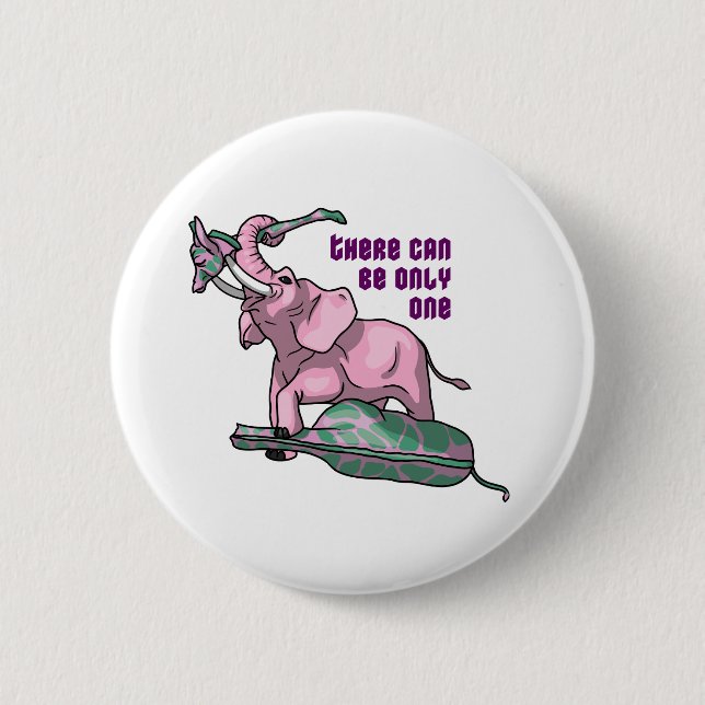 Pinky Wins by TKO 2 Inch Round Button (Front)