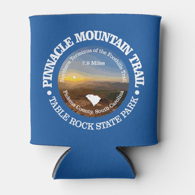 Pinnacle Mountain Trail (OBP) Can Cooler (Front)