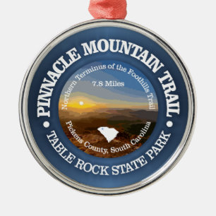Pinnacle Mountain Trail (OBP) Metal Ornament
