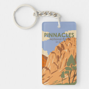 Pinnacles National Park Californi Vintage Keychain