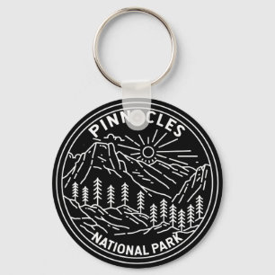 Pinnacles National Park California Monoline Keychain