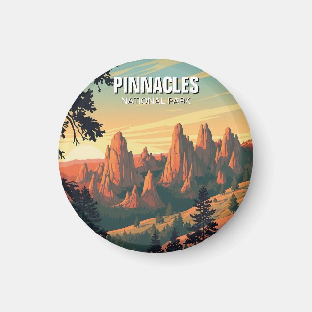 Pinnacles National Park California Travel Magnet (Front)