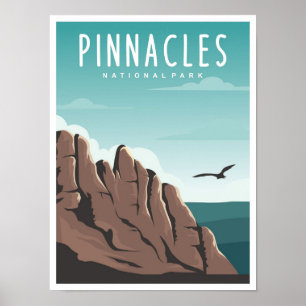 Pinnacles National Park California Travel Poster