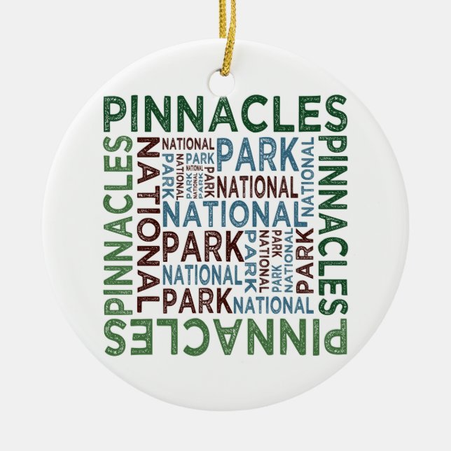Pinnacles National Park Ceramic Ornament (Front)