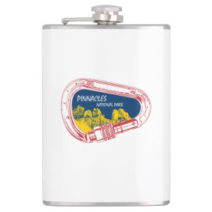 Pinnacles National Park Climbing Carabiner Hip Flask