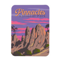 Pinnacles National Park Illustration Travel Art