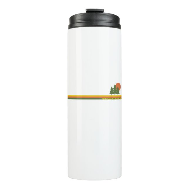 Pinnacles National Park Pine Trees Sun Thermal Tumbler (Front)